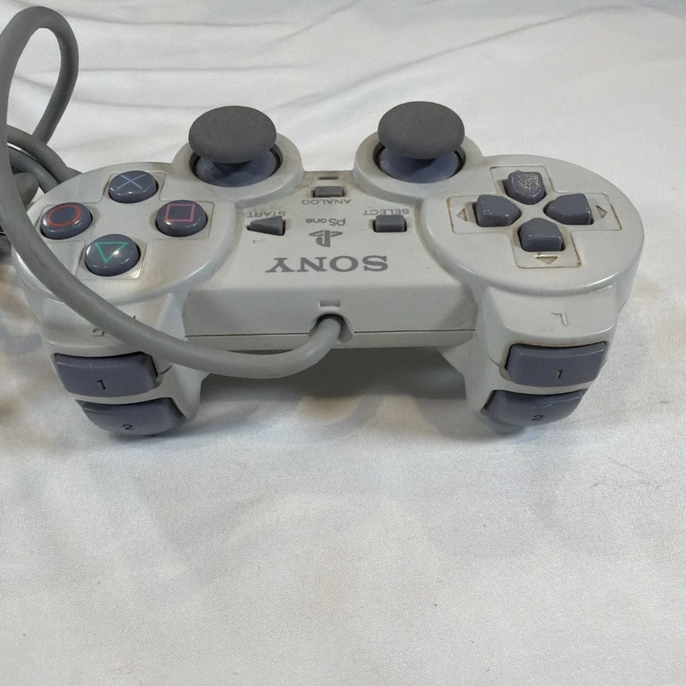 Sony PS1 Analog Controller SCPH-110 Gray OEM PlayStation 1‎ Clean Untested OEM